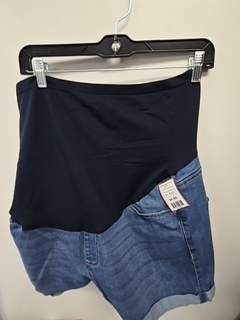 Blue Jean Time And Tru Maternity Shorts, Medium