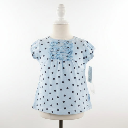Blue/Brown Polka Dot Carters Shirt, 6M G
