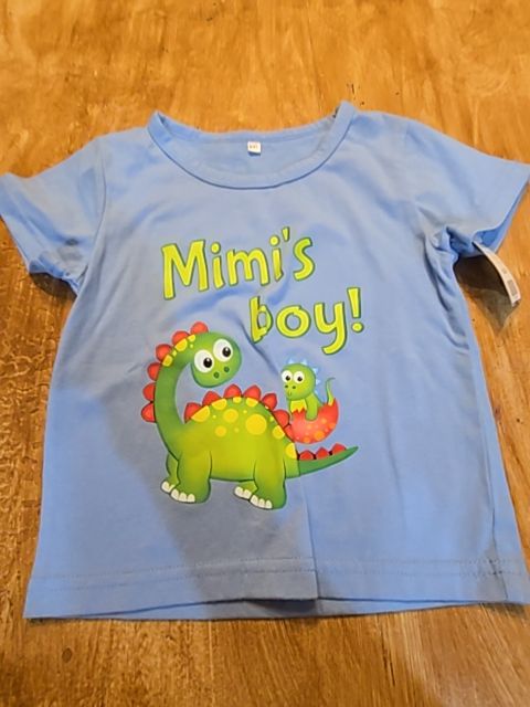 Blue/Green Dino/Mimis Boy Boutique Shirt, 3T B