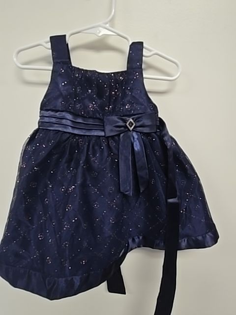 Navy Love Holiday Dress, 12M G