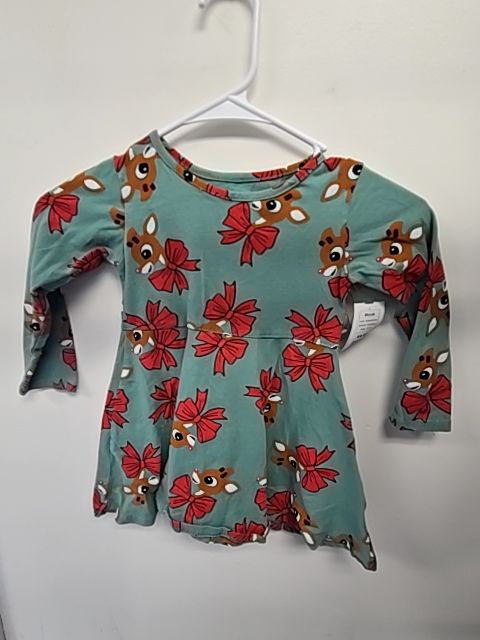 Green/Brown Rudolph Dress, 3T G