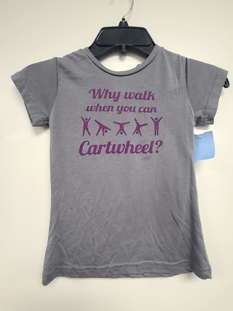 Grey/Purple Cartwheel Urban Smalls Shirt, 8 G