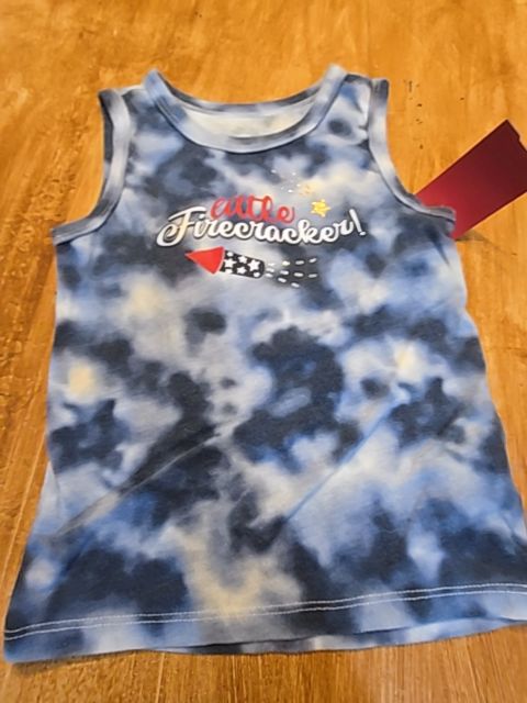 Blue Little Firecracker Wonder Nation Tank Top, 2T B