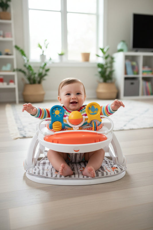 Grey/Orange Fox Fisher Price Sit Me Up Seat