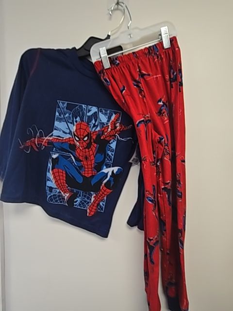 Red/Blue Spiderman Pjs, 6 B