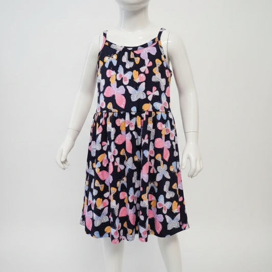 Navy/Colorful Butterfly Members Mark Dress, 5T G