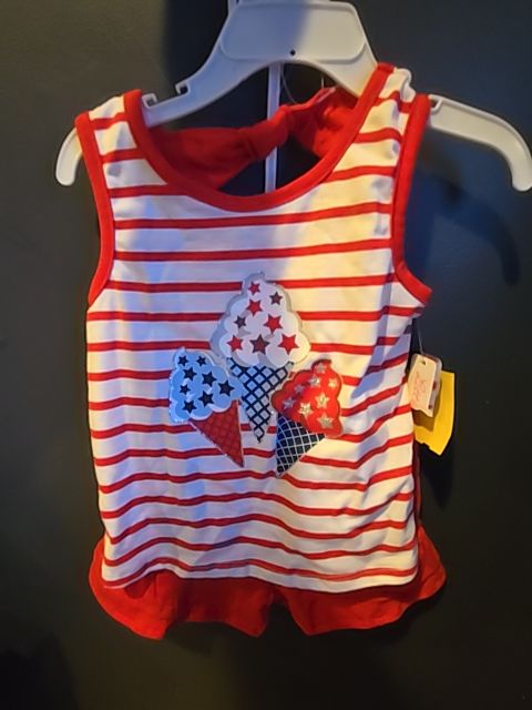 Red/White/Blue Little Lass Outfit, 4T G