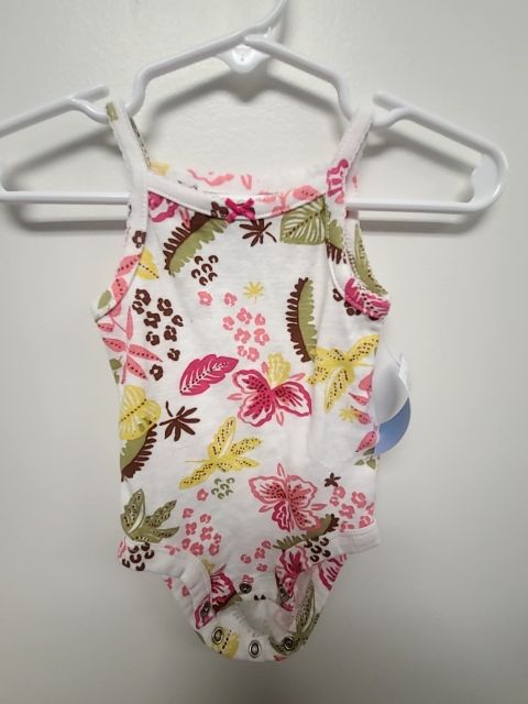 white Carters Tank Top Onesie, 3M G