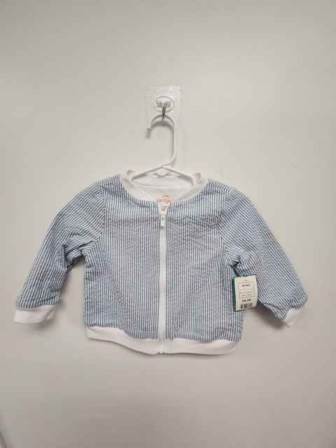 Blue/White Striped Cat & Jack Jacket, 12M B
