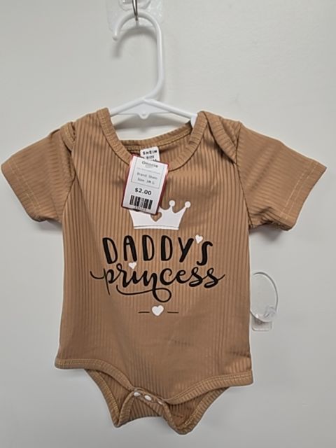 Brown Daddy's Princess Shein Onesie, 3M G