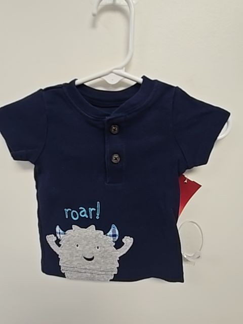 Navy Monster Carters Shirt, 3M B