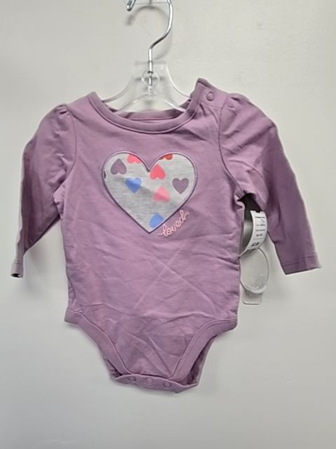 Purple Heart Garanimals Longsleeve Onesie, NB G