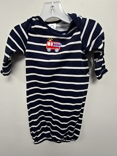 Navy/White Striped Gerber Sleepsack, NB B