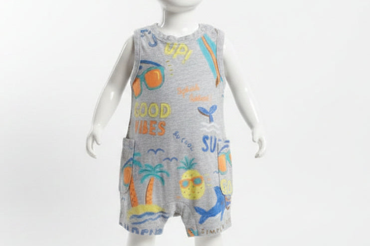 Grey Carters Short One Piece, NB B