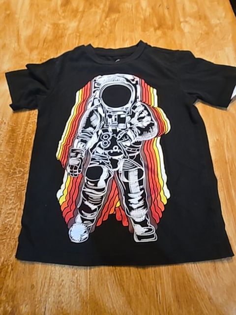 Black Astronaut Wonder Nation Shirt, 4T B
