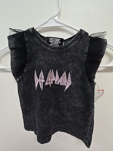 Black Def Leppard Cotton On Kids Tank Top, 2T G