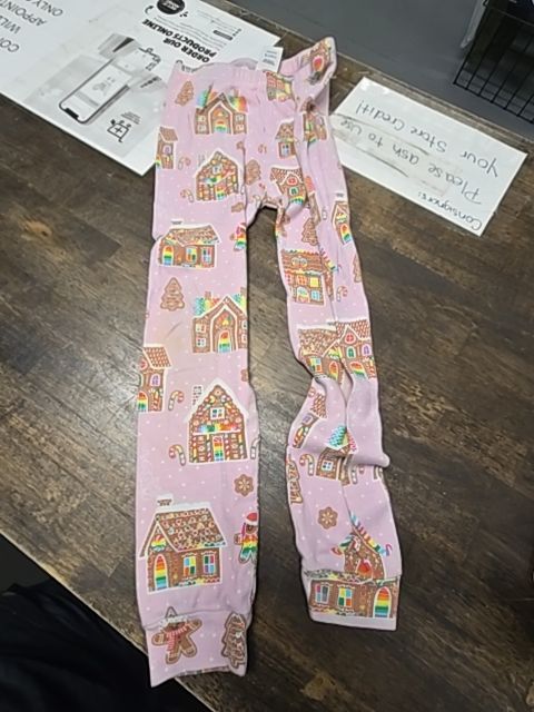 Pink Gingerbread House Childrens Place Pjs, 5T G