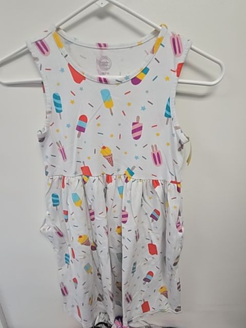 White/Colorful Popsicles Wonder Nation Dress, 7 G