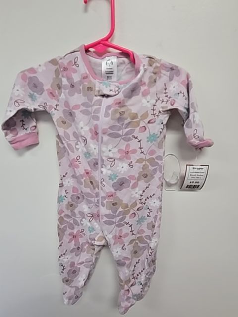 Purple Flower Gerber Sleeper, NB G
