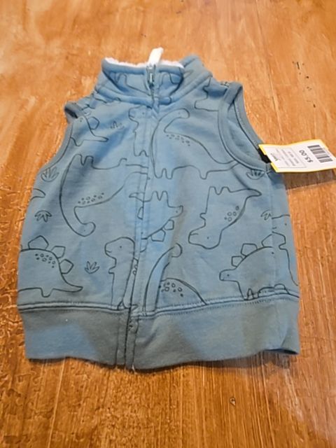 Green Dino Carters Vest, NB B
