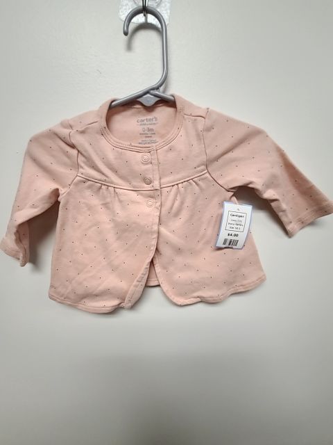 Pink Carters Cardigan, NB G