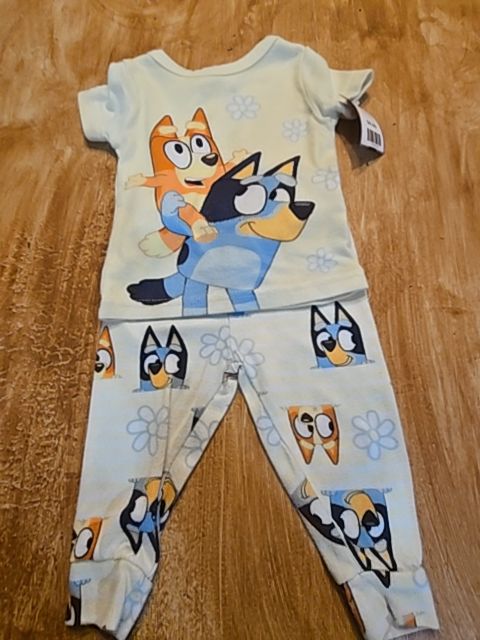 Yellow Bluey Pjs, 12M G