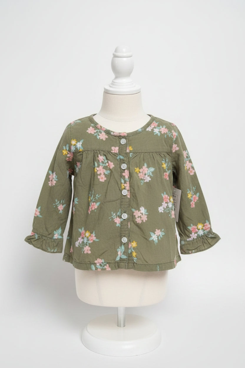 green Carters LS Shirt, 6M G