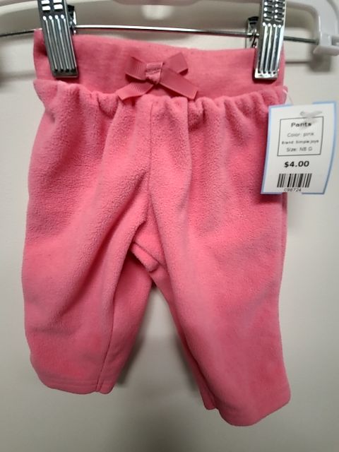 pink Simple Joys Pants, NB G