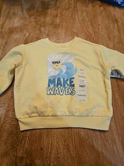 Yellow Garanimals Make waves sweatshirt, 6M B