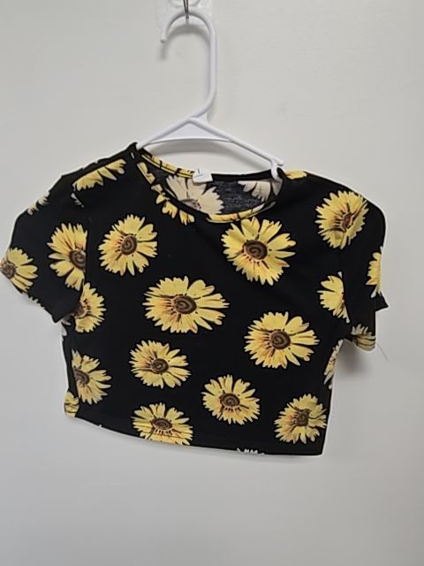 Black/Yellow Sunflower Shein Shirt, 10 G