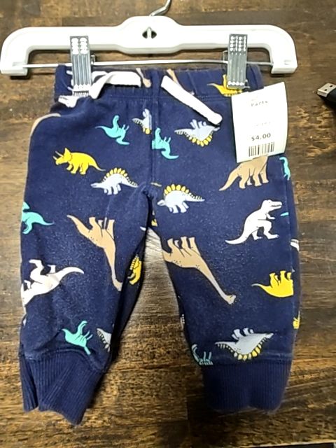 Navy Dino Carters Pants, 6M B