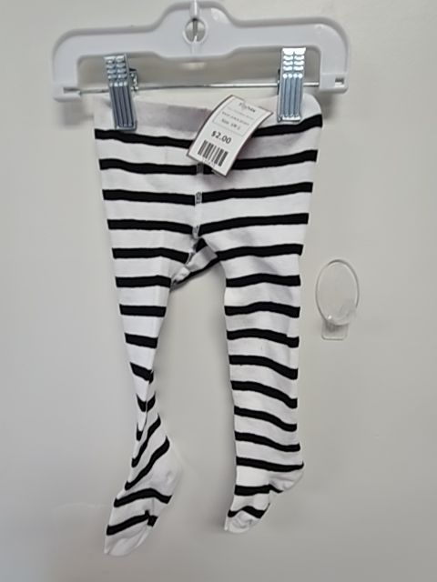 White/Black Striped June & January Tights, 6M G