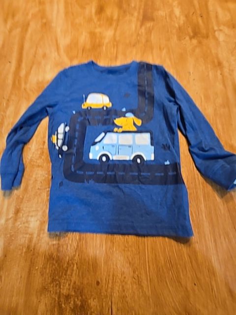Blue Car Carters Longsleeve Shirt, 2T B
