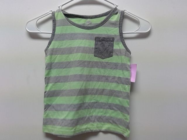 Grey/green stripe Old Navy Tank top, 5T B