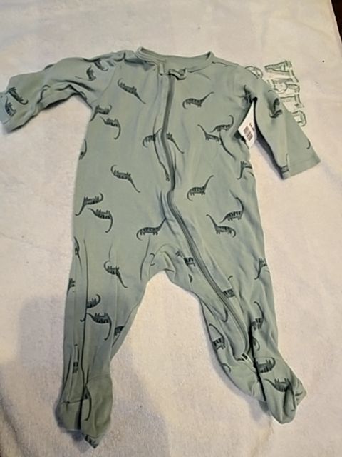 Green Dino Carters Sleeper, 6M B
