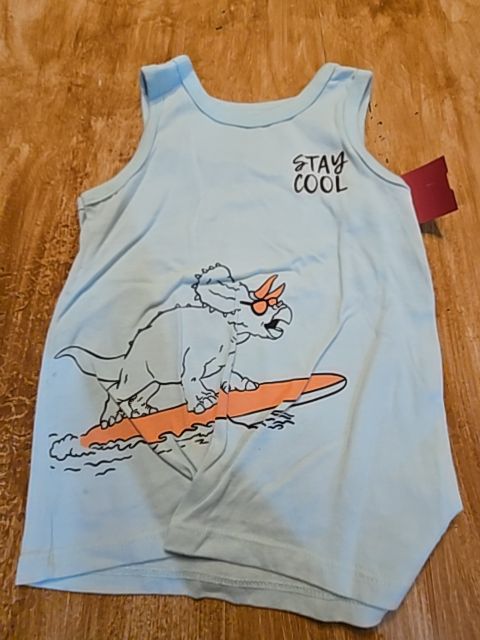 Green Dino Garanimals Tank Top, 3T B