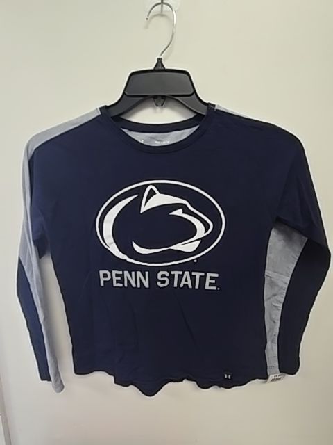 Navy Penn State Under Armour Longsleeve Shirt, 8 G