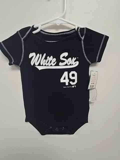 Black White Sox Onesie, NB B