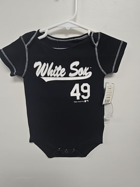 Black White Sox Onesie, NB B