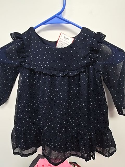 Navy/White Polka Dot OshKosh Dress, 2T G