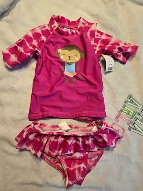 Pink Monkey Carters Swim Suit, 3T G