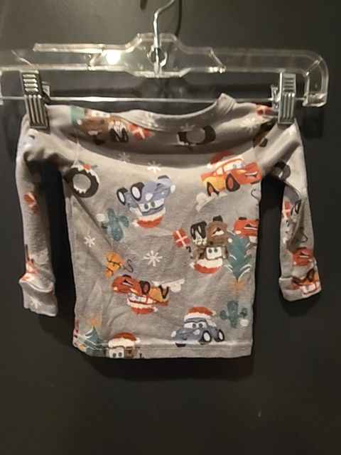 Grey Cars Cars 2 piece christmas pjs, 12M B