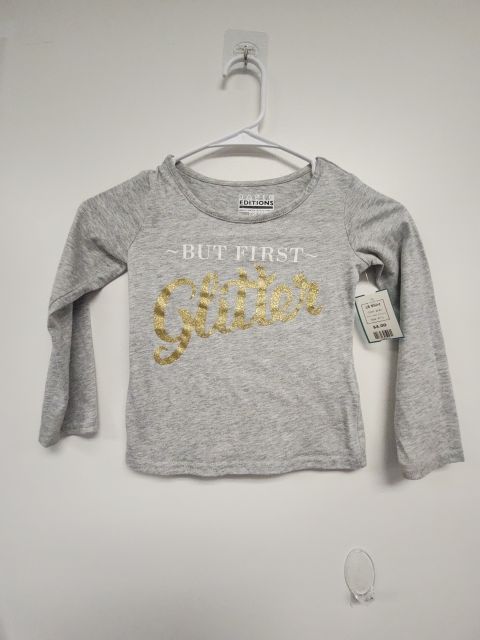grey Basic Editions LS Shirt, 4T G