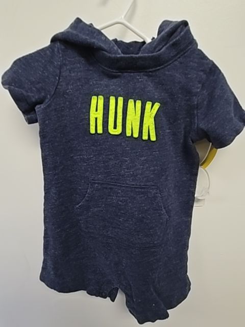 Navy/Green Hunk Carters Short One Piece, 18M B