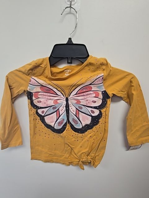 Yellow Butterfly Carters Longsleeve Shirt, 5T G