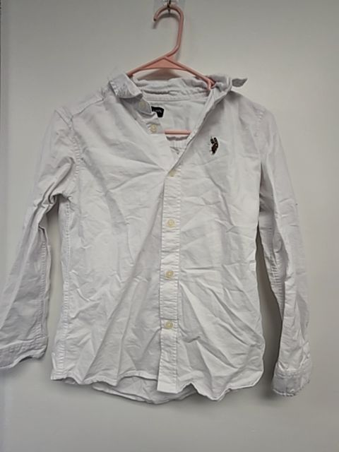 White U.S. Polo Assn. Longsleeve Button Up, 10 B