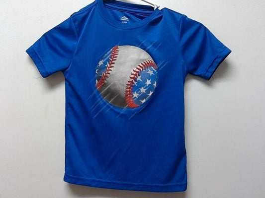 Blue Patriotic Baseball shirt, 4T B