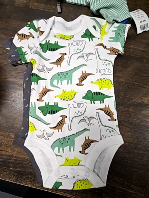 Green Dino Carters Onesies(3Pk), 3M B