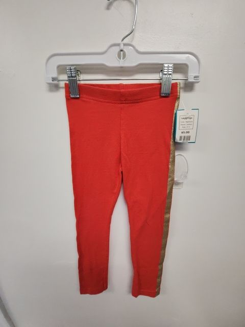 Red/Gold Carters Leggings, 3T G