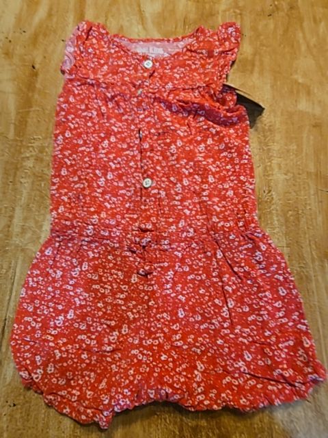 Red/White OshKosh Romper, 4T G